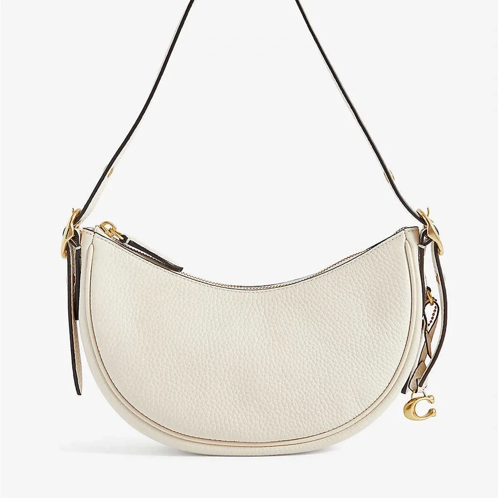 COACH Luna leather shoulder bag in Chalk